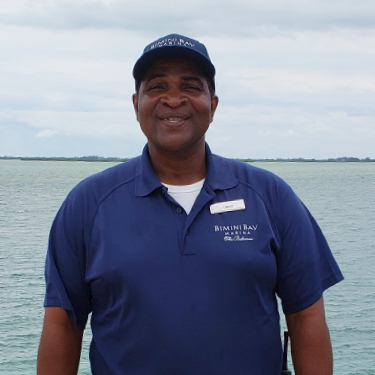 David Rolle Dockmaster at Bimini Bay Marina